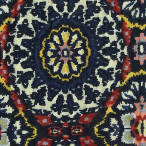 Jacquard Cotton Polyester Stretch Knit Fabric