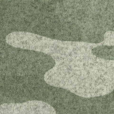 Camo Polyester Stretch Knit Fabric