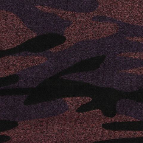 Black Camo French Terry, Viscose