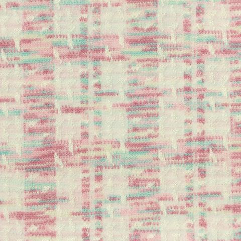 Bold Plaid Polyester Viscose Stretch Knit Fabric