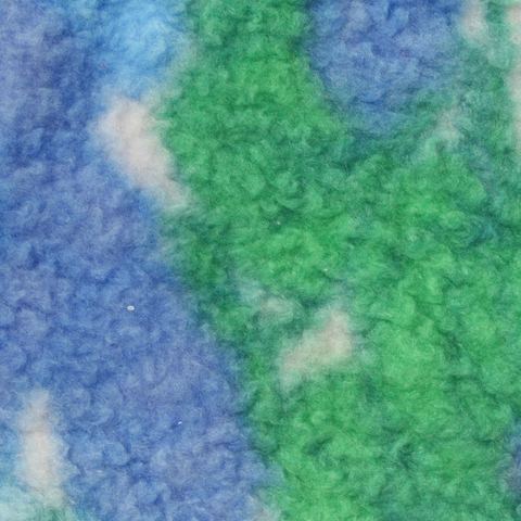 Blue Abstract Fleece, Poly-Cotton