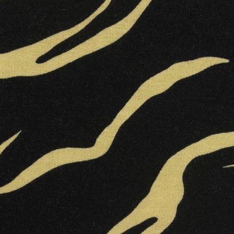 Black Zebra French Terry, Cotton-Modal