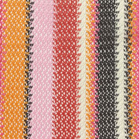 Striped 100% Polyester Lace Fabric