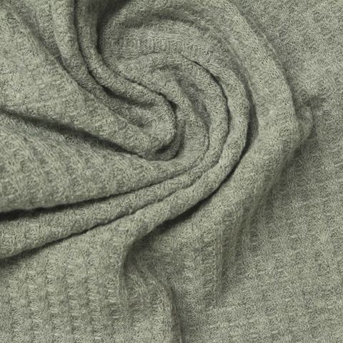 Polyester Viscose Stretch Waffle Knit Fabric