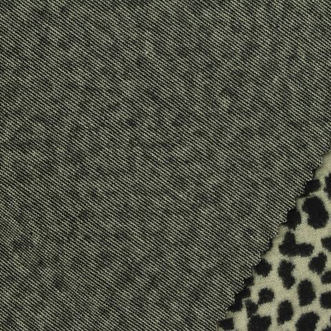 Jacquard Brushed Polyester Viscose Stretch Knit Fabric