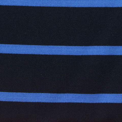 Navy Horizontal-Stripe Ponte Knit