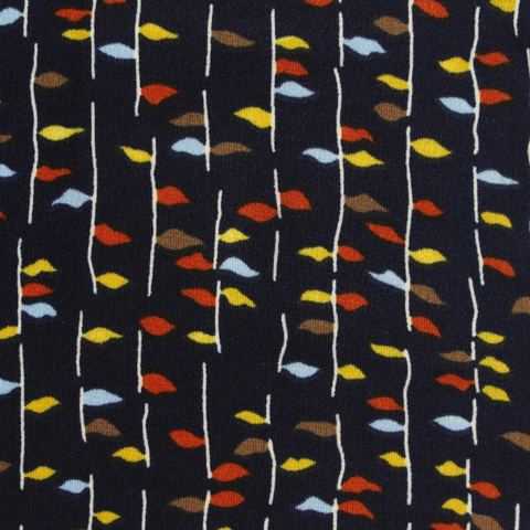 Fine Floral Polyester Stretch ITY Knit Fabric