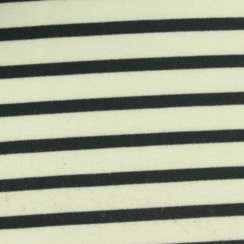 Striped Polyester Modal Stretch Scuba Knit Fabric