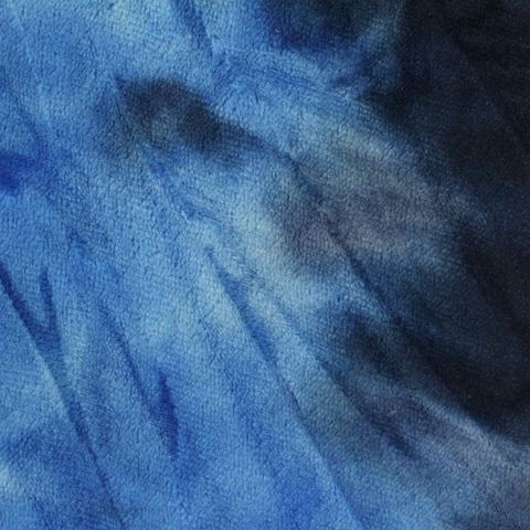 Blue Abstract Sherpa Fleece, Polyester