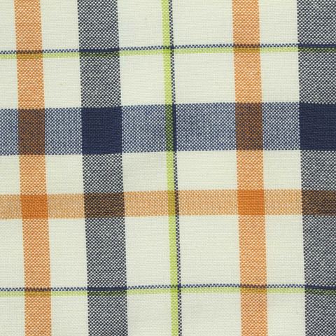 Bold Plaid Polyester Cotton Oxford Fabric