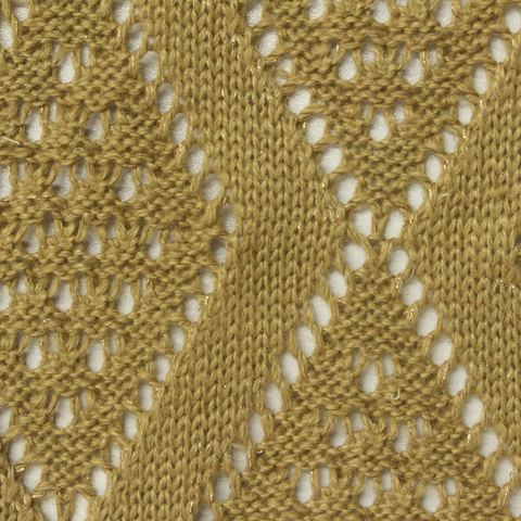 Jacquard Polyester Metallic Pointelle Knit Fabric
