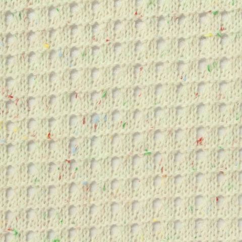 Cream Marl Pointelle Knit, Polyester