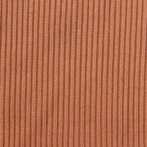 Brushed Polyester Stretch Rib Knit Fabric