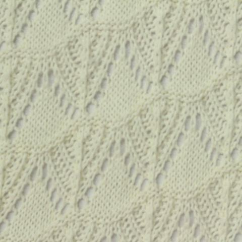 Cream Openwork Pointelle Knit, Poly-Cotton