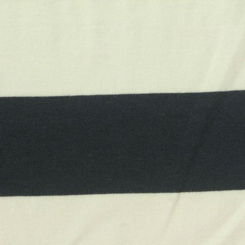 Bold Striped Cotton Viscose Jersey Knit Fabric