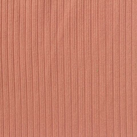 Brushed Polyester Stretch Rib Knit Fabric