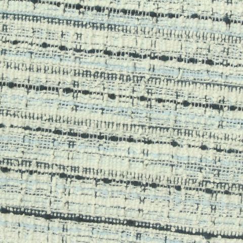 Striped Polyester Cotton Stretch Bouclé Fabric