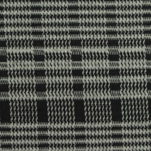 Bold Plaid Polyester Stretch Knit Fabric