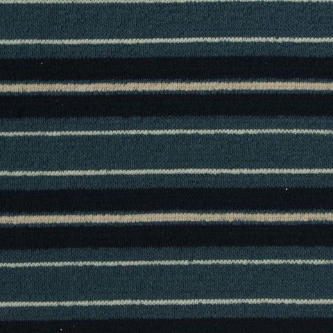 Striped Polyester Viscose Knit Fabric