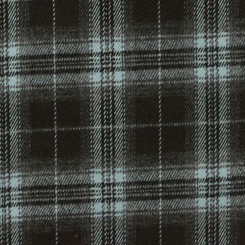 Bold Plaid Brushed Polyester Viscose Stretch Woven Fabric