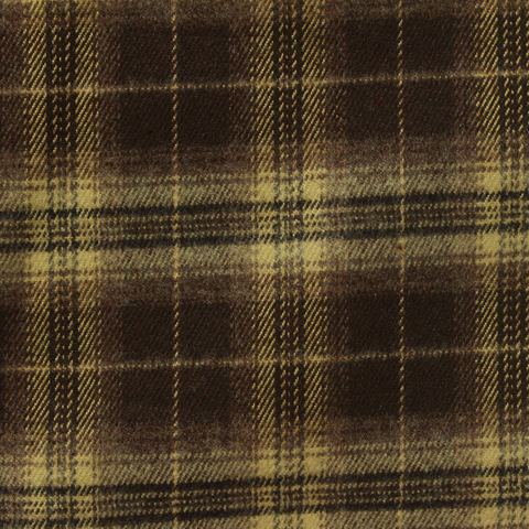 Bold Plaid Brushed Polyester Viscose Stretch Woven Fabric
