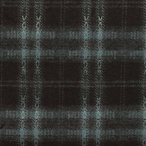 Bold Plaid Brushed Polyester Viscose Stretch Woven Fabric