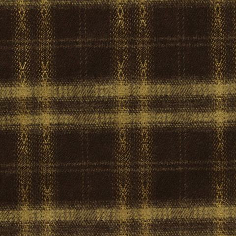 Bold Plaid Brushed Polyester Viscose Stretch Woven Fabric