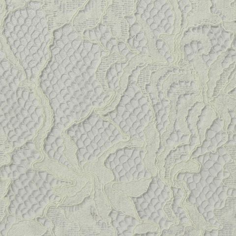 Cream Floral Lace, Cotton-Nylon