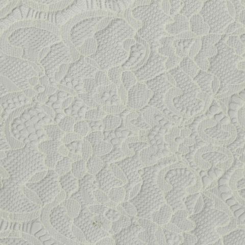 White Floral Lace, Nylon-Spandex