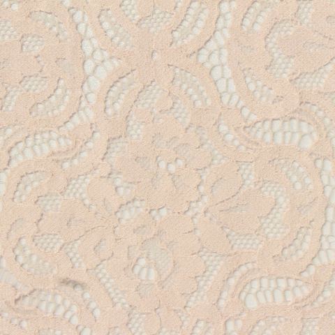Peach Floral Lace, Cotton