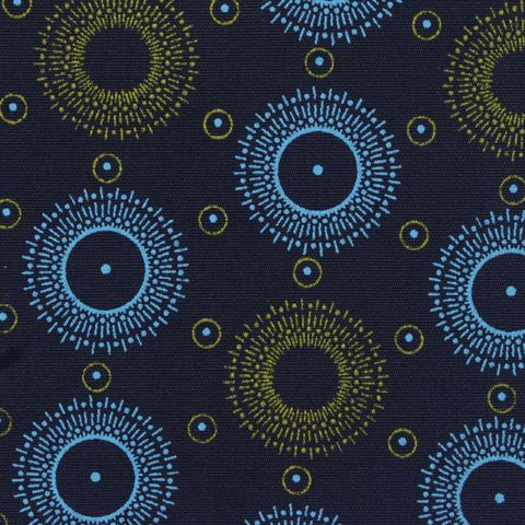Blue Circles Woven
