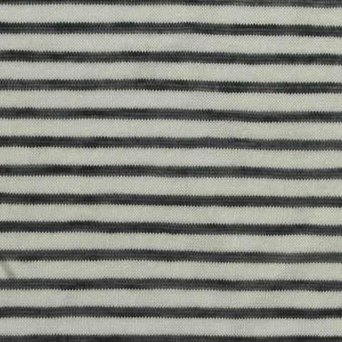 Fine Striped Polyester Viscose Knit Fabric
