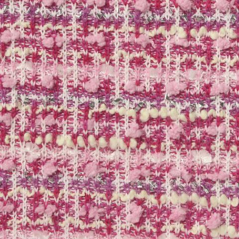 Pink Textured Bouclé, Polyester