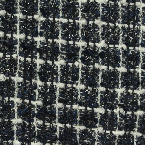 Plaid Polyester Bouclé Fabric