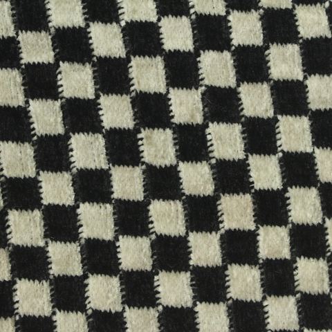 Plaid Polyester Stretch Chenille Fabric
