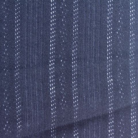 Fine Striped 100% Polyester Rib Knit Fabric