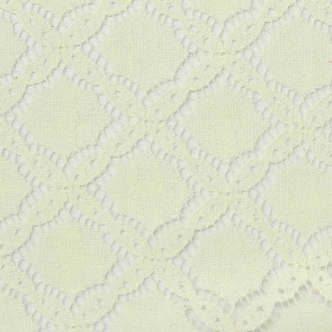 Light Yellow Diamond Lace, Cotton-Nylon