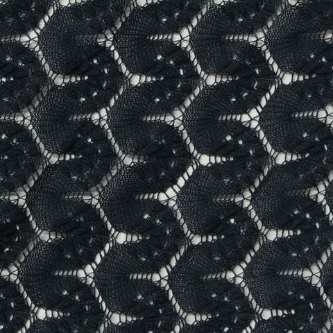 Black Openwork Lace, Polyester