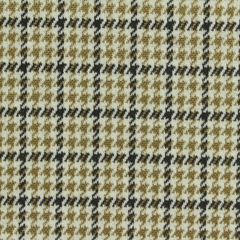 Fine Plaid Polyester Viscose Stretch Knit Fabric
