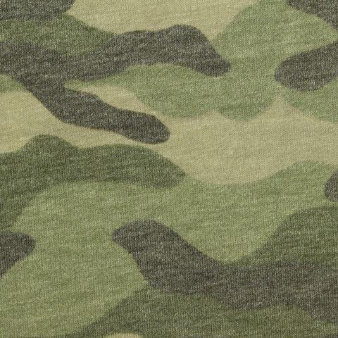 Green Camo French Terry, Polyester