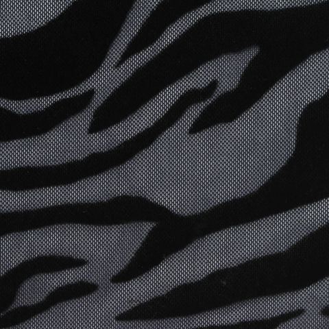 Black Zebra Mesh, Nylon