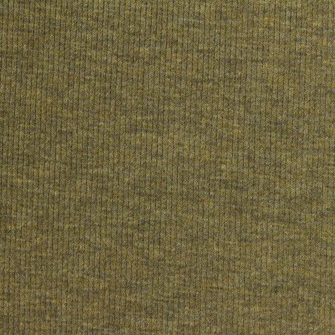 Olive Marl Waffle Knit, Poly-Cotton