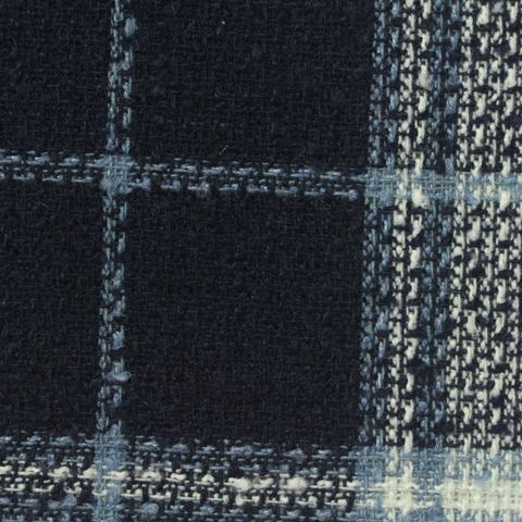 Bold Plaid Polyester Acrylic Bouclé Fabric