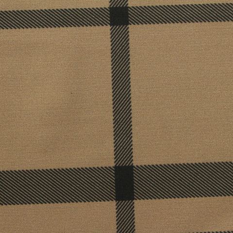 Black Plaid Sateen, Polyester