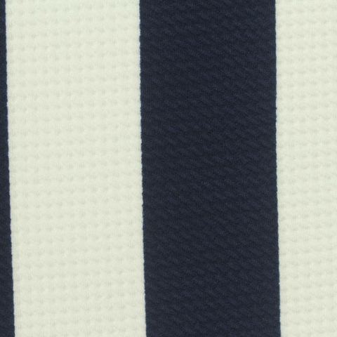 Navy Vertical-Stripe Knit, Polyester