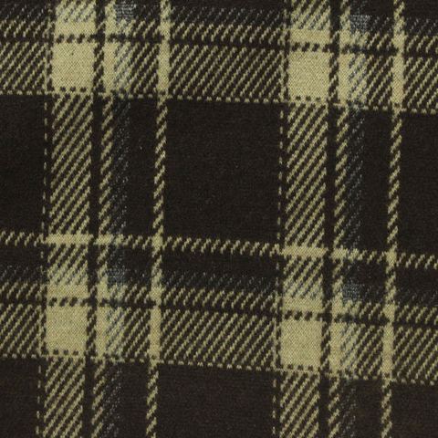 Bold Plaid Polyester Viscose Stretch Knit Fabric