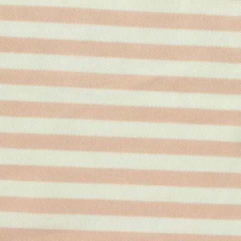 Striped Cotton Polyester Stretch Piqué Knit Fabric
