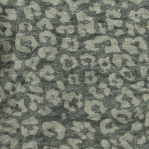 Grey Leopard Knit, Poly-Viscose