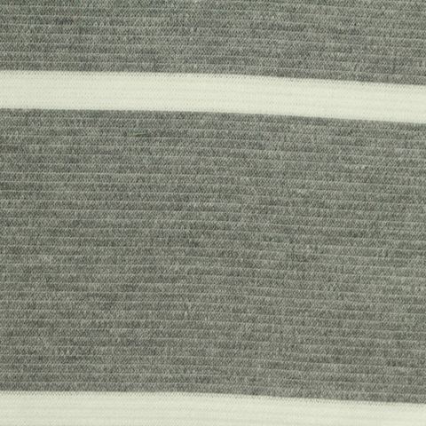 Bold Striped Cotton Polyester Stretch Knit Fabric