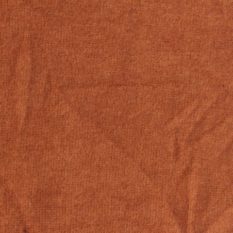 Brushed Polyester Viscose Stretch Chunky Knit Fabric